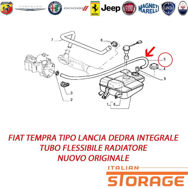 7598007 iniettore FIat Tipo Tempra Lancia Dedra Originale nuovo